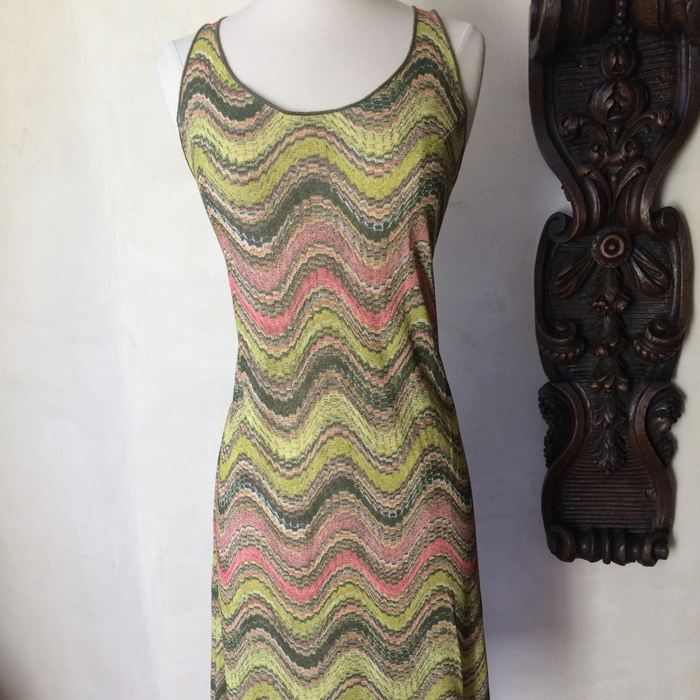 Italian Designer Missoni Graphic Tank Dress